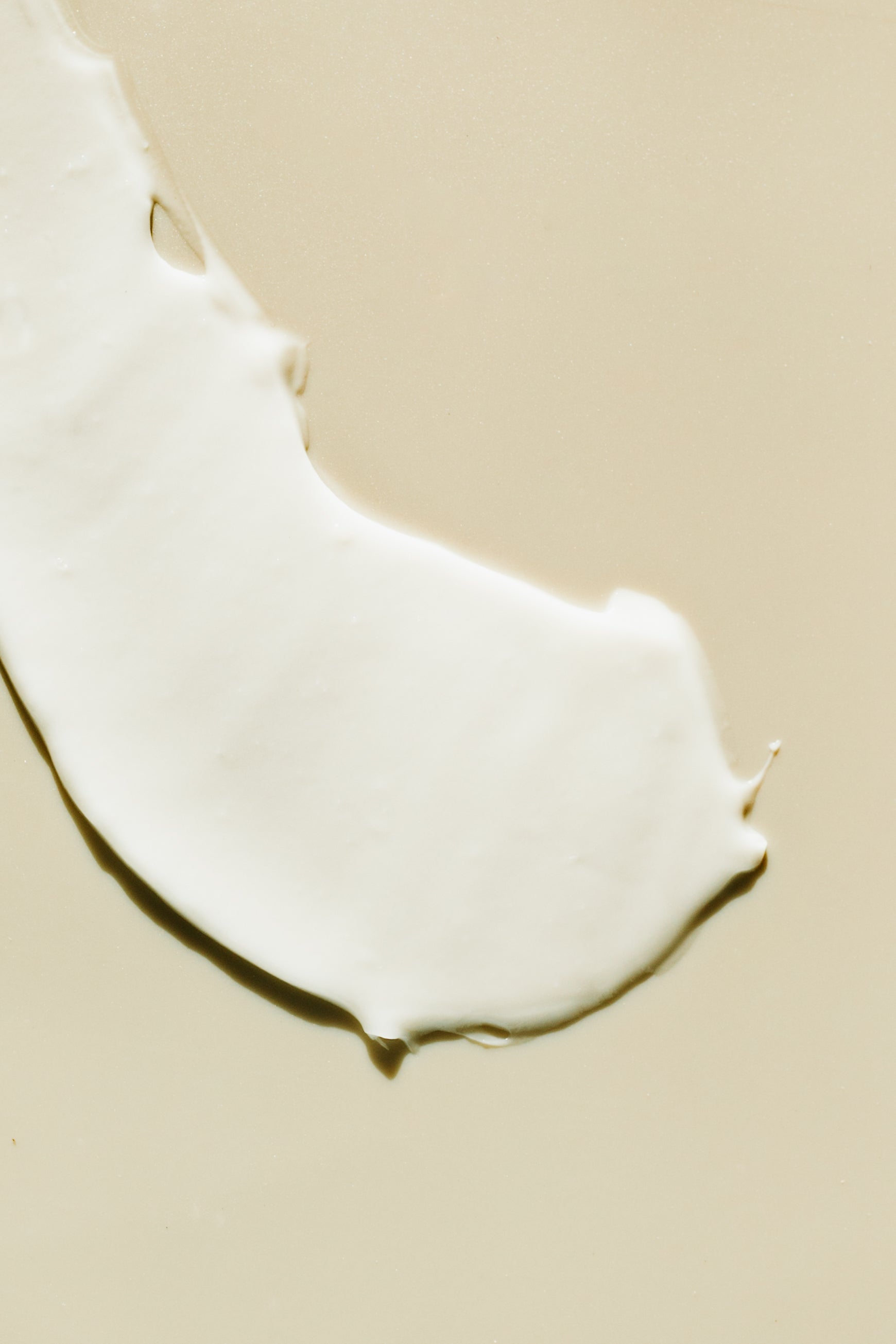 Single swipe of cream showing texture and consistency